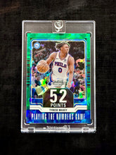 Load image into Gallery viewer, Tyrese Maxey (76ers) - Emerald Cracked Ice Insert 2/5 - Contenders Optic BK 2023/24