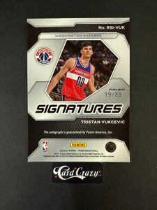 Tristan Vukcevic (Wizards) - RC Auto Red 19/88 - Prizm BK 2023/24