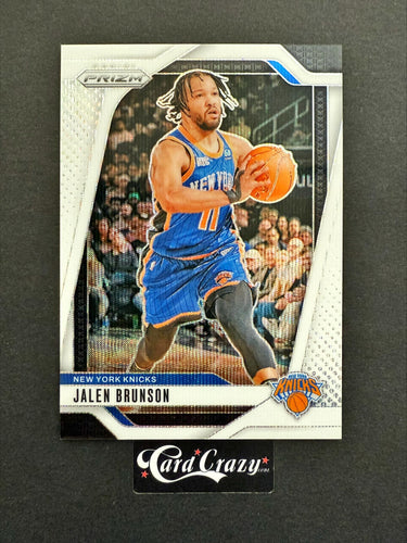 Jalen Brunson (Knicks) - White Wave 20/38 - Prizm BK 2024/25