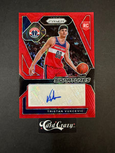 Tristan Vukcevic (Wizards) - RC Auto Red 19/88 - Prizm BK 2023/24