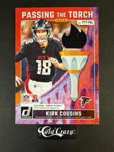 Load image into Gallery viewer, Michael Vick / Kirk Cousins (Falcons) - Dual Relic 020/199 - Donruss FB 2024