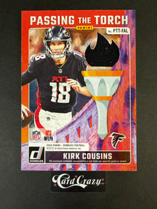 Michael Vick / Kirk Cousins (Falcons) - Dual Relic 020/199 - Donruss FB 2024