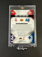 Load image into Gallery viewer, Artest / Bryant / Howard (Rockets/Lakers/Magic) - Star Swatches 278/299 - SP Game Used 09/10