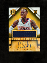 Load image into Gallery viewer, Dennis Schroder (Hawks) - Rookie Jersey Auto - Gold Standard BK 2013/14