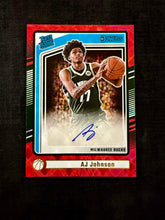 Load image into Gallery viewer, AJ Johnson (Bucks) - Intl. Red Laser RC Auto - Donruss BK 2024/25