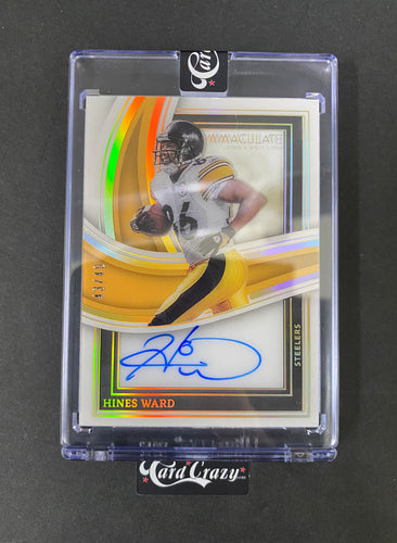 Hines Ward - Autograph 43/49 - Immaculate FB 2023