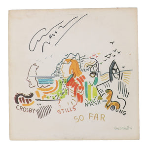 Graham Nash Signed Crosby, Stills & Nash "So Far" Vinyl Record Album Sleeve