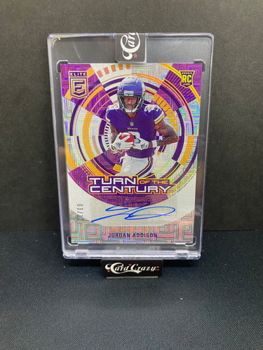 Jordan Addison Rookie Auto 03/10 - Donruss Elite Football 2023