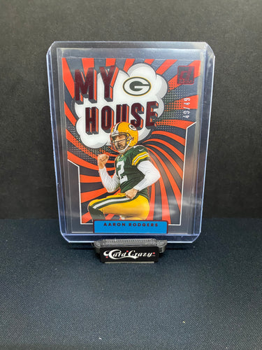 Aaron Rodgers My House 49/49 - Clearly Donruss Football 2022