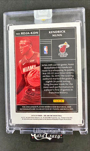 Kendrick Nunn (Miami Heat) - Rookie Patch Autograph 47/49 - One and One 2019/20