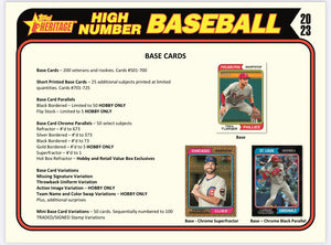 2023 Topps Heritage High Number Baseball Hobby Box