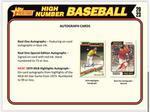 2023 Topps Heritage High Number Baseball Hobby Box