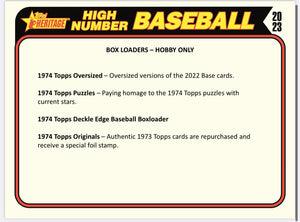 2023 Topps Heritage High Number Baseball Hobby Box