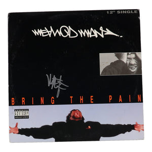 Method Man Signed "Bring The Pain" Vinyl Record Album Sleeve