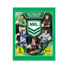 Load image into Gallery viewer, 2026 NRL Stickers Book + 5 Packs