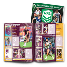 Load image into Gallery viewer, 2026 NRL Stickers Book + 5 Packs