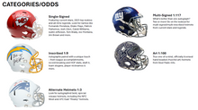 Load image into Gallery viewer, 2026 Under Wraps Autographed NFL Replica Helmets Volume I
