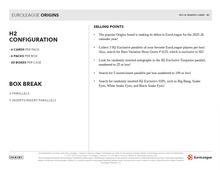 Load image into Gallery viewer, 2025/26 Panini Origins EuroLeague Basketball H2 Box
