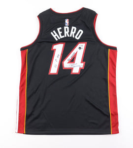 Tyler Herro Signed Heat Jersey Inscribed "Boy Wonder" & "22 6th MOY"