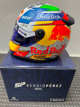 Load image into Gallery viewer, Sergio Perez 1:2 Red Bull Mini Helmet