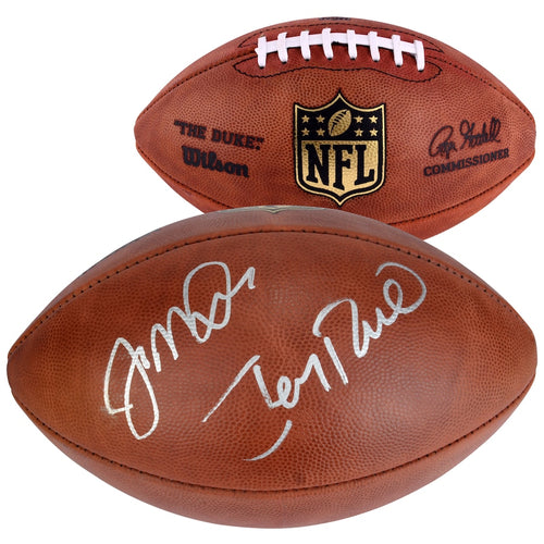 Jerry Rice, Joe Montana Dual Signed Pro Football