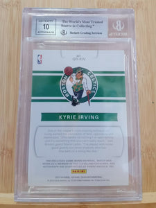 Kyrie Irving, Boston Celtics, 2017-18 Panini National Treasures Game Gear Dual Relic Autographs #22/25