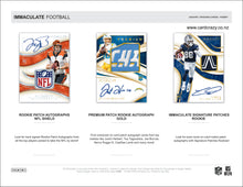 Load image into Gallery viewer, 2020 Panini Immaculate Football Hobby Box