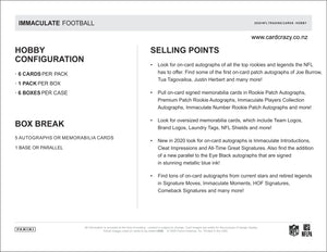 2020 Panini Immaculate Football Hobby Box