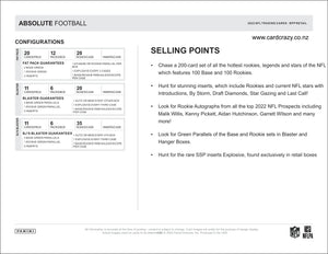 2022 Panini Absolute Football Blaster Box