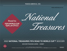 Load image into Gallery viewer, 2022 Panini National Treasures FIFA Road to World Cup Soccer Hobby Box