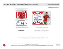 Load image into Gallery viewer, 2022 Panini National Treasures FIFA Road to World Cup Soccer Hobby Box