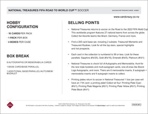 2022 Panini National Treasures FIFA Road to World Cup Soccer Hobby Box