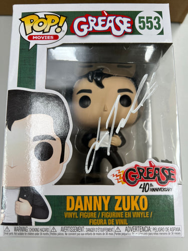 John Travolta Signed Grease Funko Pop BAS