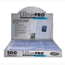 Load image into Gallery viewer, Ultra-Pro Silver Series 9-Pocket Pages box of 100.