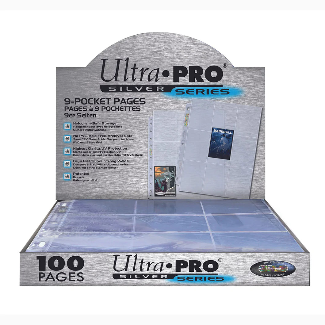 Ultra-Pro Silver Series 9-Pocket Pages box of 100.
