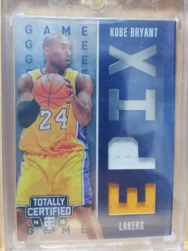 Kobe Bryant, Los Angeles Lakers, 2014-15 Panini Totally Certified EPIX Game #126/149