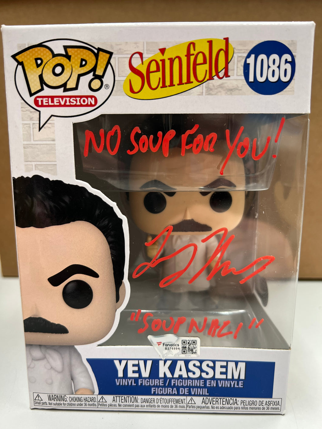 Larry Thomas Autographed Yev Kassem Funko Pop!
