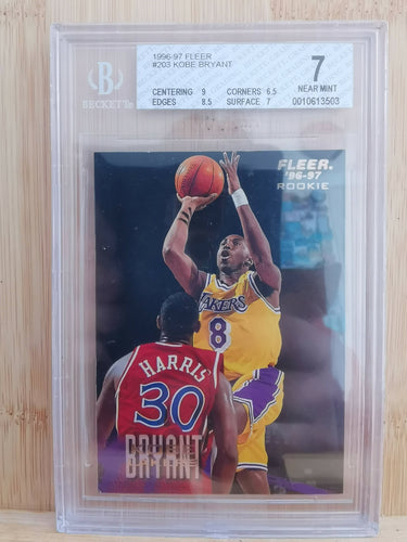 Kobe Bryant, Los Angeles Lakers, 1996-97 Fleer Rookie Card BGS Graded