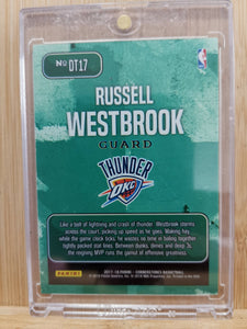 Russell Westbrook, OKC Thunder, 2017-18 Panini Cornerstones Downtown Card, No, DT17