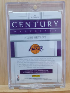 Kobe Bryant, LA Lakers, 2017-18 National Treasures Century Materials #46/99