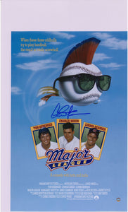 Charlie Sheen Major League Autographed 11" X 17" Movie Poster