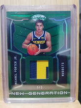Load image into Gallery viewer, Michael Porter Jr. Denver Nuggets, 2018-19 Panini Certified New Generation Multi-Coloured Rookie Patch Card, No. NGJ-MP, #5/5