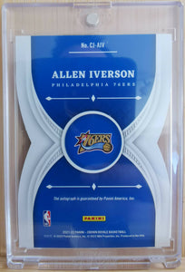 Allen Iverson, Philadelphia 76ers, 2021-22 Panini Crown Royale Crown Jewel Signatures, #45/49