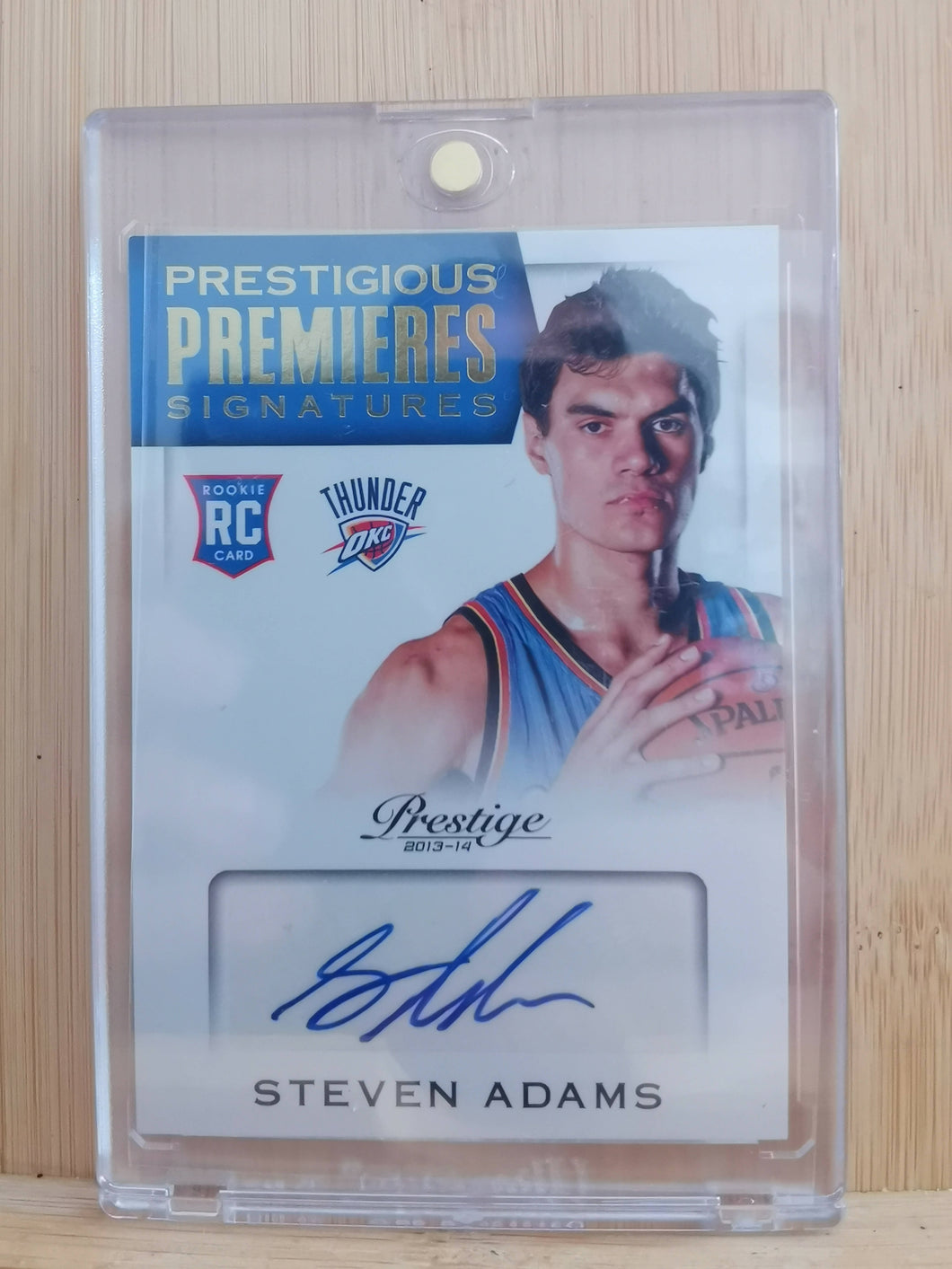 Steven Adams, Oklahoma City Thunder, 2013-14 Panini Prestige Prestigious Rookie Auto Card