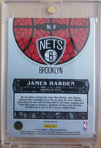 James Harden, Brooklyn Nets, 2020-21 Panini Mosaic Stained Glass Silver Prizm