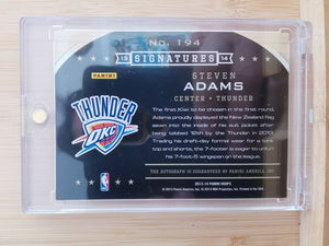 Steven Adams, Oklahoma City Thunder, 2013-14 Panini NBA Hoops Signatures Rookie Auto Card