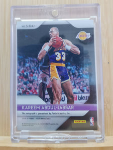Kareem Abdul-Jabbar, Los Angeles Lakers, 2018-19 Panini Prizm Autograph, No. S-KAJ