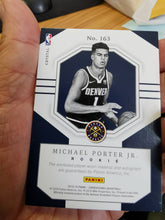 Load image into Gallery viewer, Michael Porter, Jr., Denver Nuggets, 2018-19 Panini Cornerstones Crystal Quad Patch Auto RC # 68/75